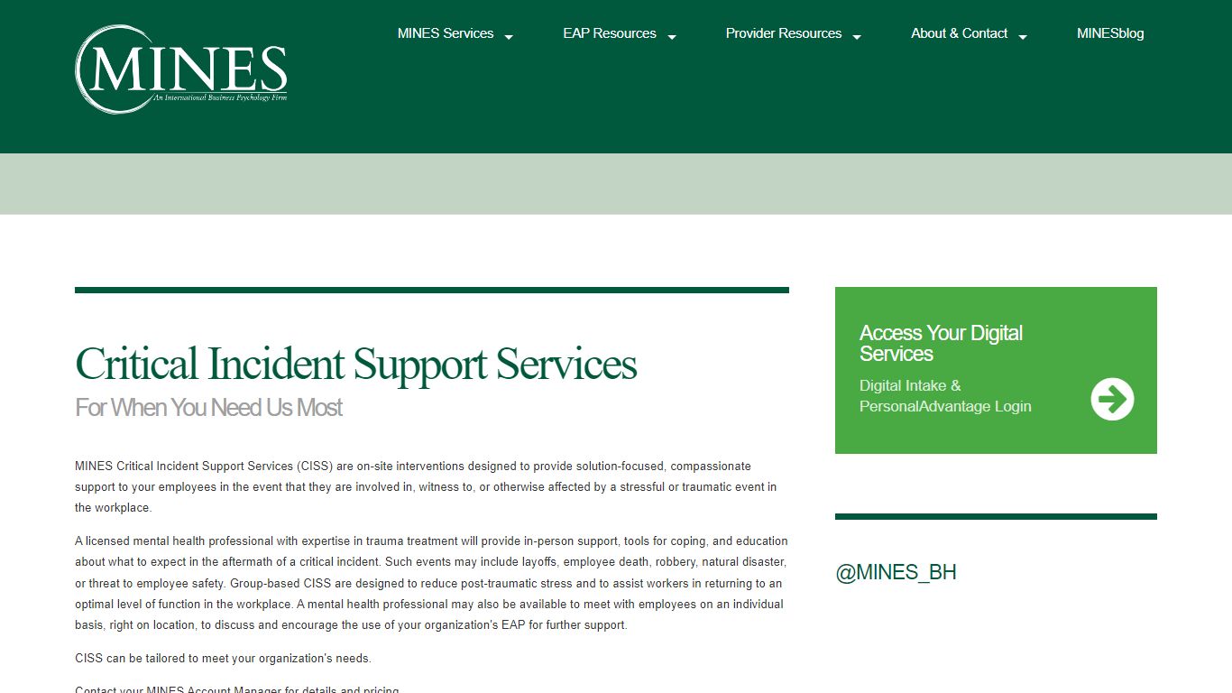 Critical Incident Support Services